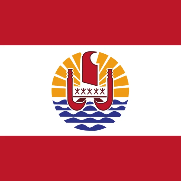 Flaga Polinezji Francuskiej
