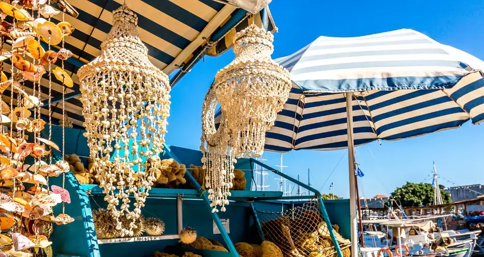 Sklep z pamiątkami na Rodos