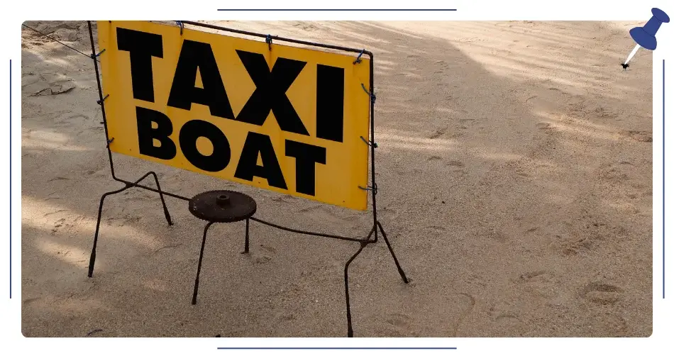 Boat taxi znak