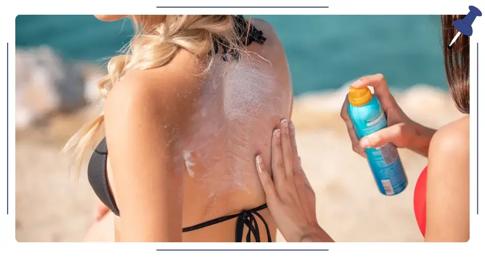 Aplikacja spray do opalania